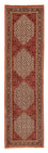 Alfombra de pasillo Alfombra persa - Bidjar - 314 x 85 cm - rojo oscuro