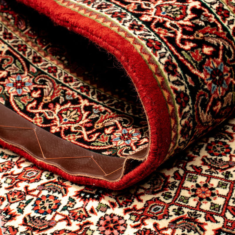 Alfombra de pasillo Alfombra persa - Bidjar - 314 x 85 cm - rojo oscuro