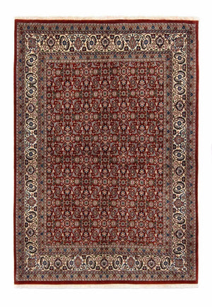 Alfombra persa - Clásica - 218 x 155 cm - rojo oscuro