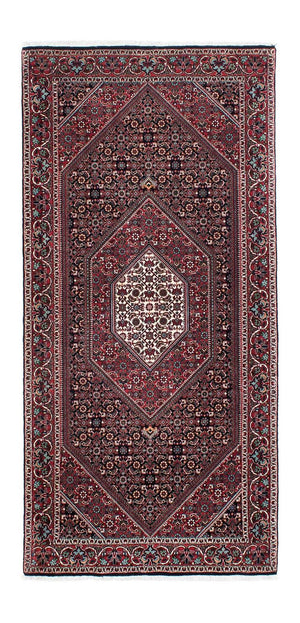 Alfombra de pasillo Alfombra persa - Bidjar - 209 x 98 cm - azul oscuro