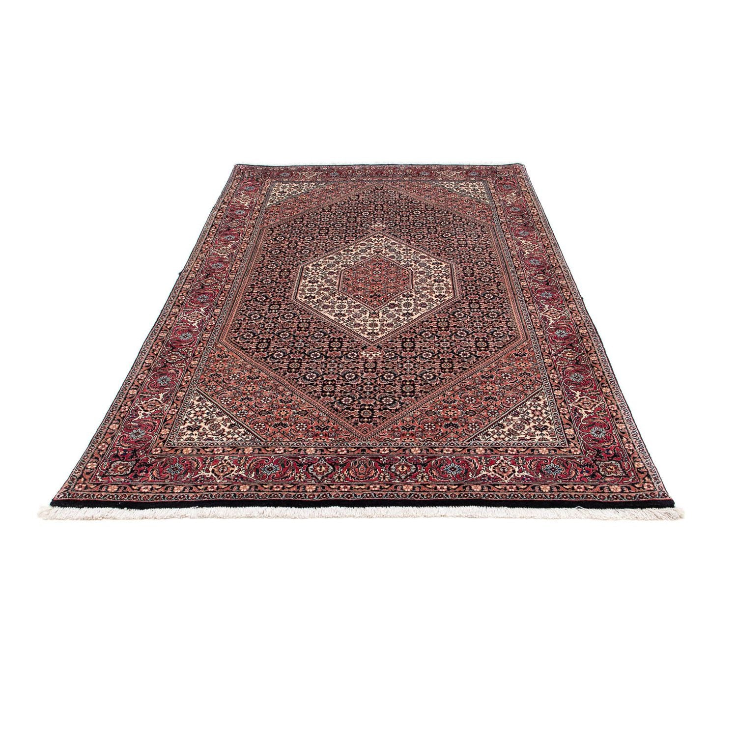 Alfombra persa - Bidjar - 211 x 130 cm - azul oscuro