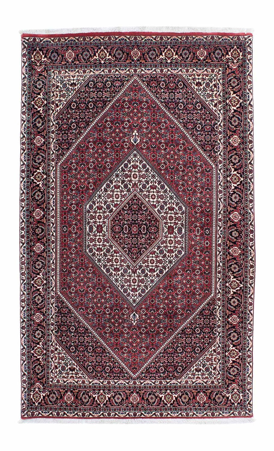 Alfombra persa - Bidjar - 217 x 131 cm - rojo claro