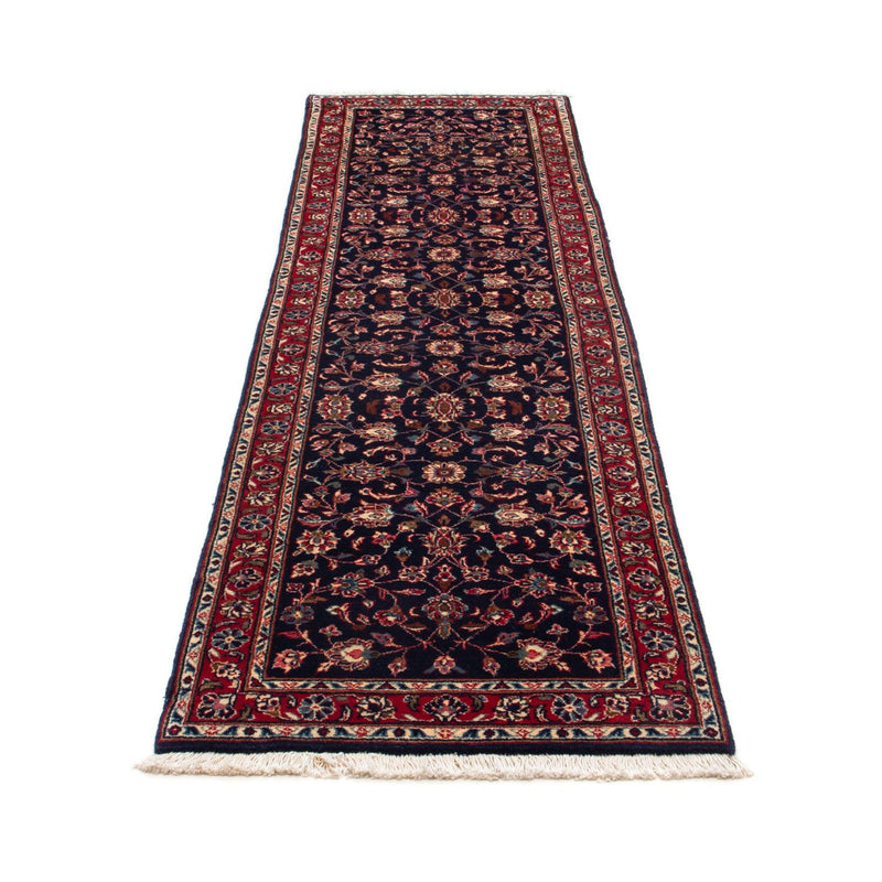 Alfombra de pasillo Alfombra persa - Keshan - 266 x 68 cm - azul oscuro