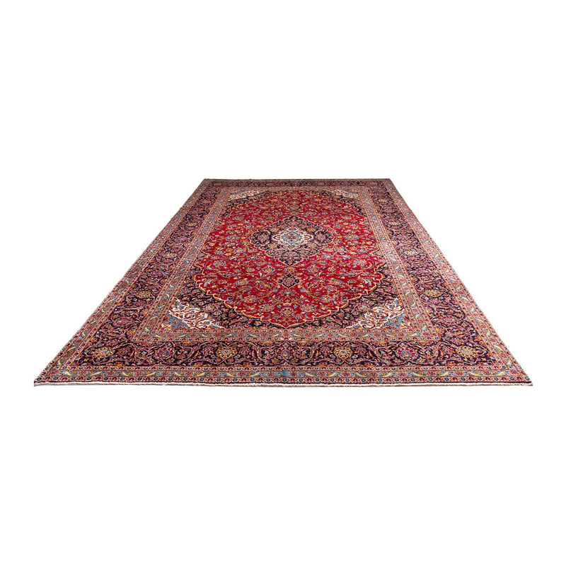 Alfombra persa - Keshan - 386 x 252 cm - rojo oscuro