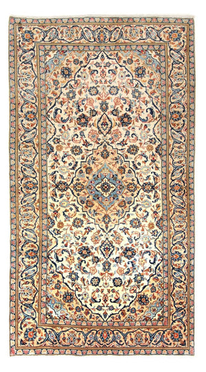 Alfombra persa - Keshan - 266 x 150 cm - beige