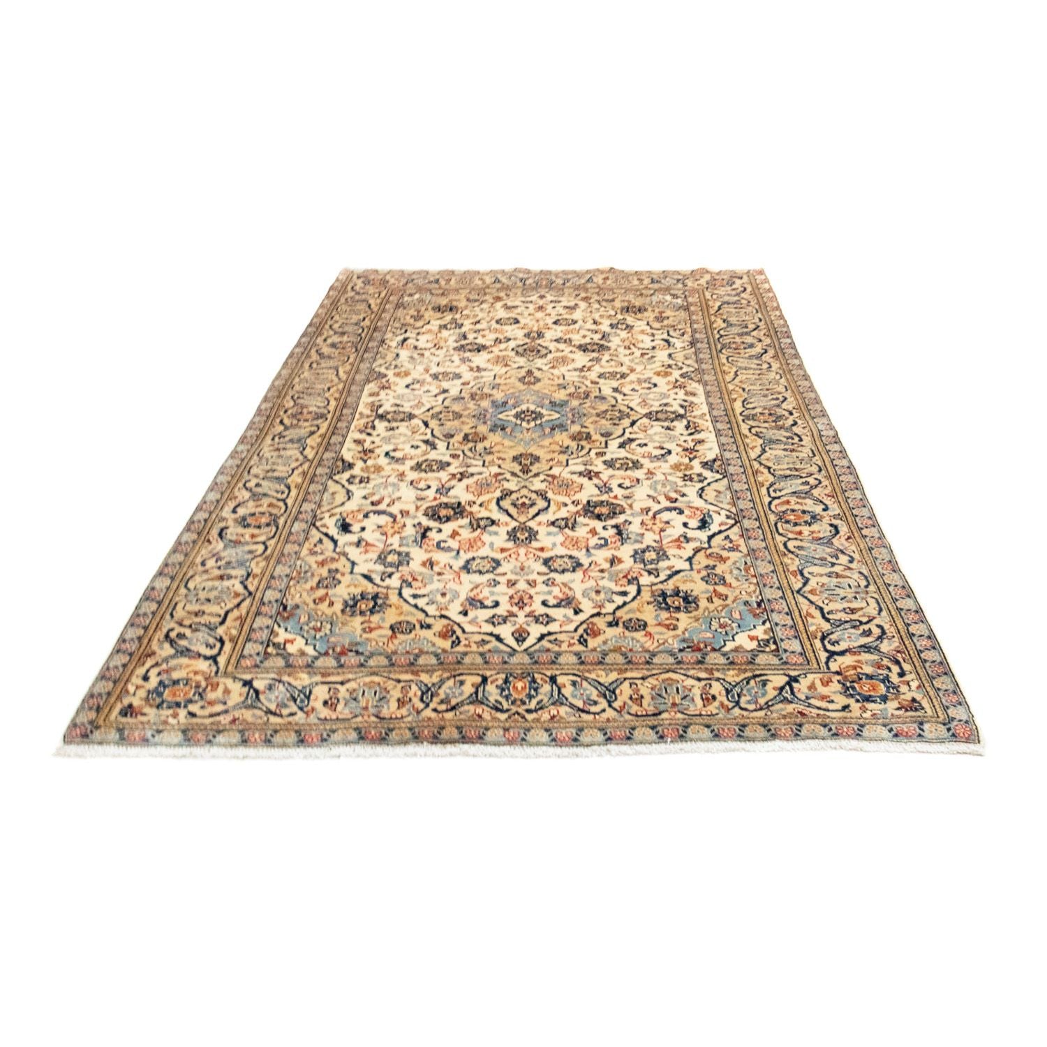 Alfombra persa - Keshan - 266 x 150 cm - beige