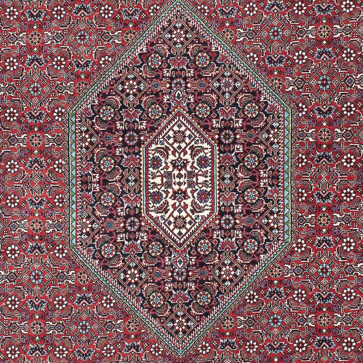 Alfombra persa - Bidjar - 212 x 133 cm - azul oscuro