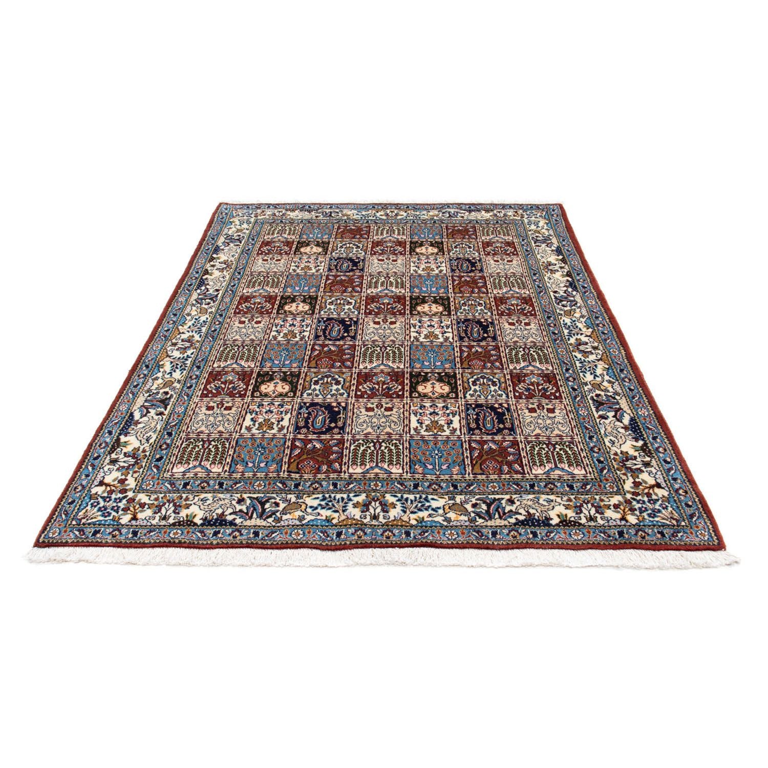 Alfombra persa - Clásica - 195 x 147 cm - rojo oscuro