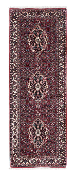 Alfombra de pasillo Alfombra persa - Bidjar - 200 x 73 cm - rojo