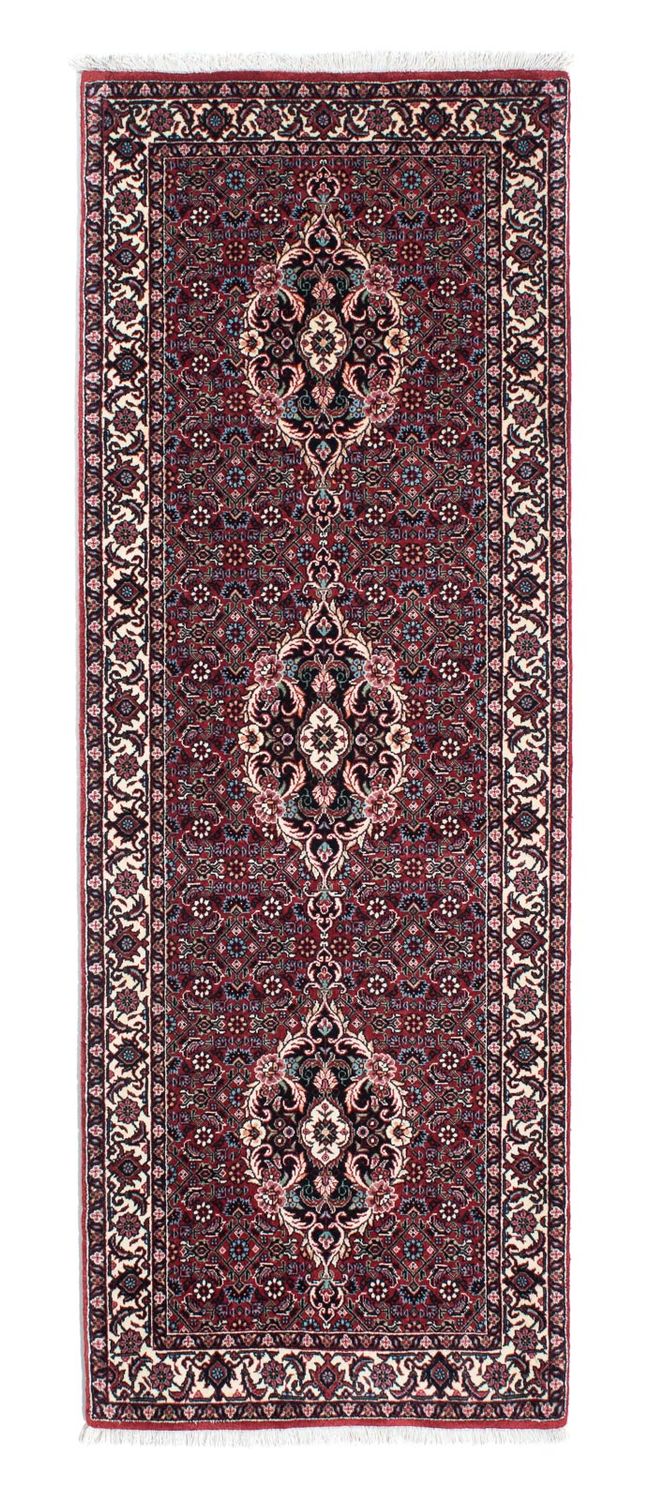Alfombra de pasillo Alfombra persa - Bidjar - 200 x 73 cm - rojo