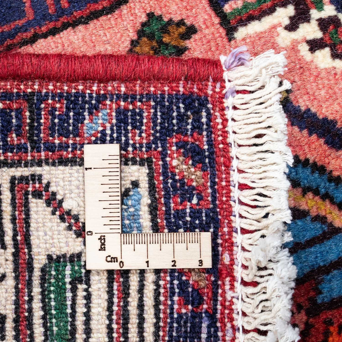 Alfombra persa - Nómada - 125 x 80 cm - rojo oscuro