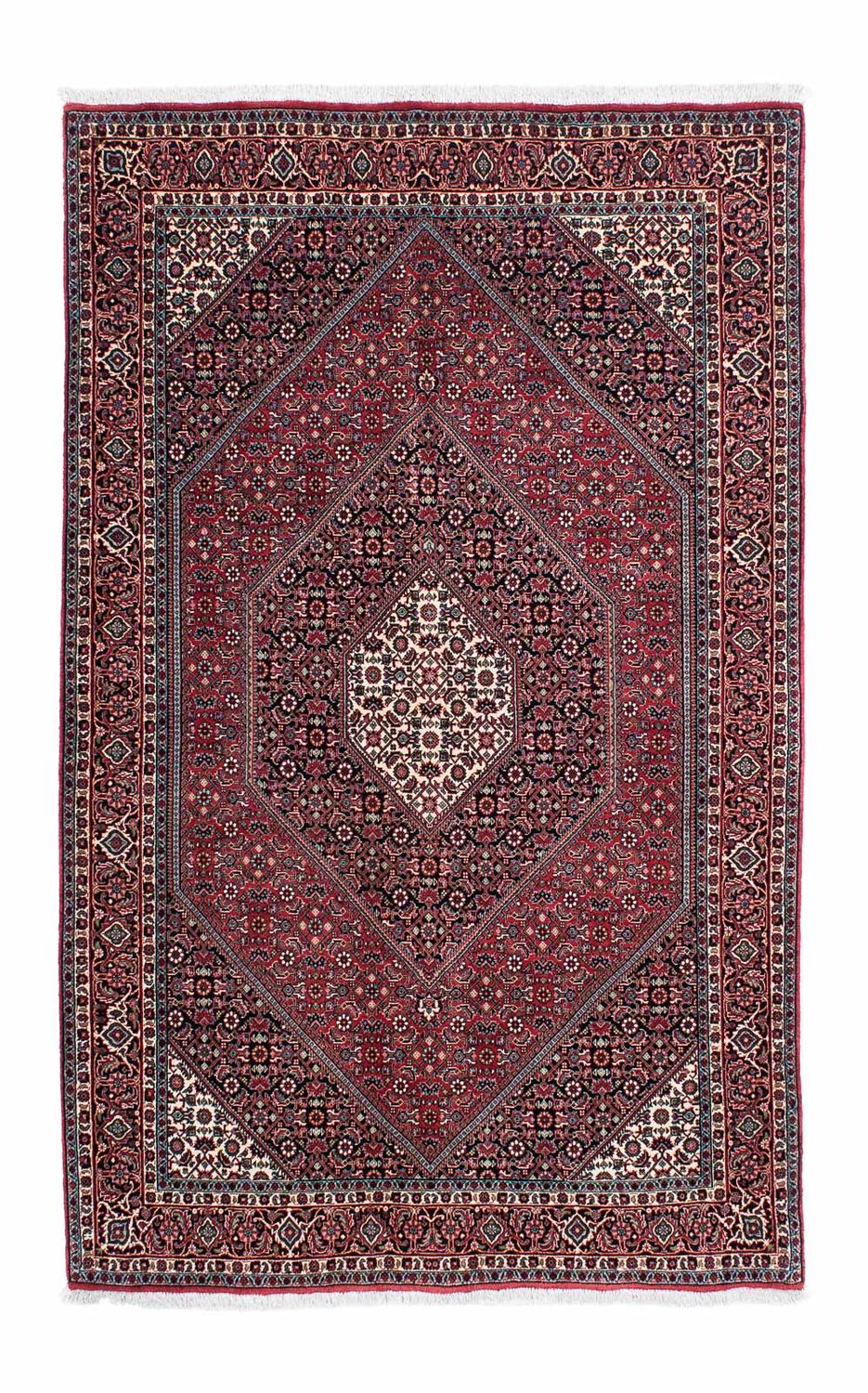 Alfombra persa - Bidjar - 204 x 131 cm - rojo claro