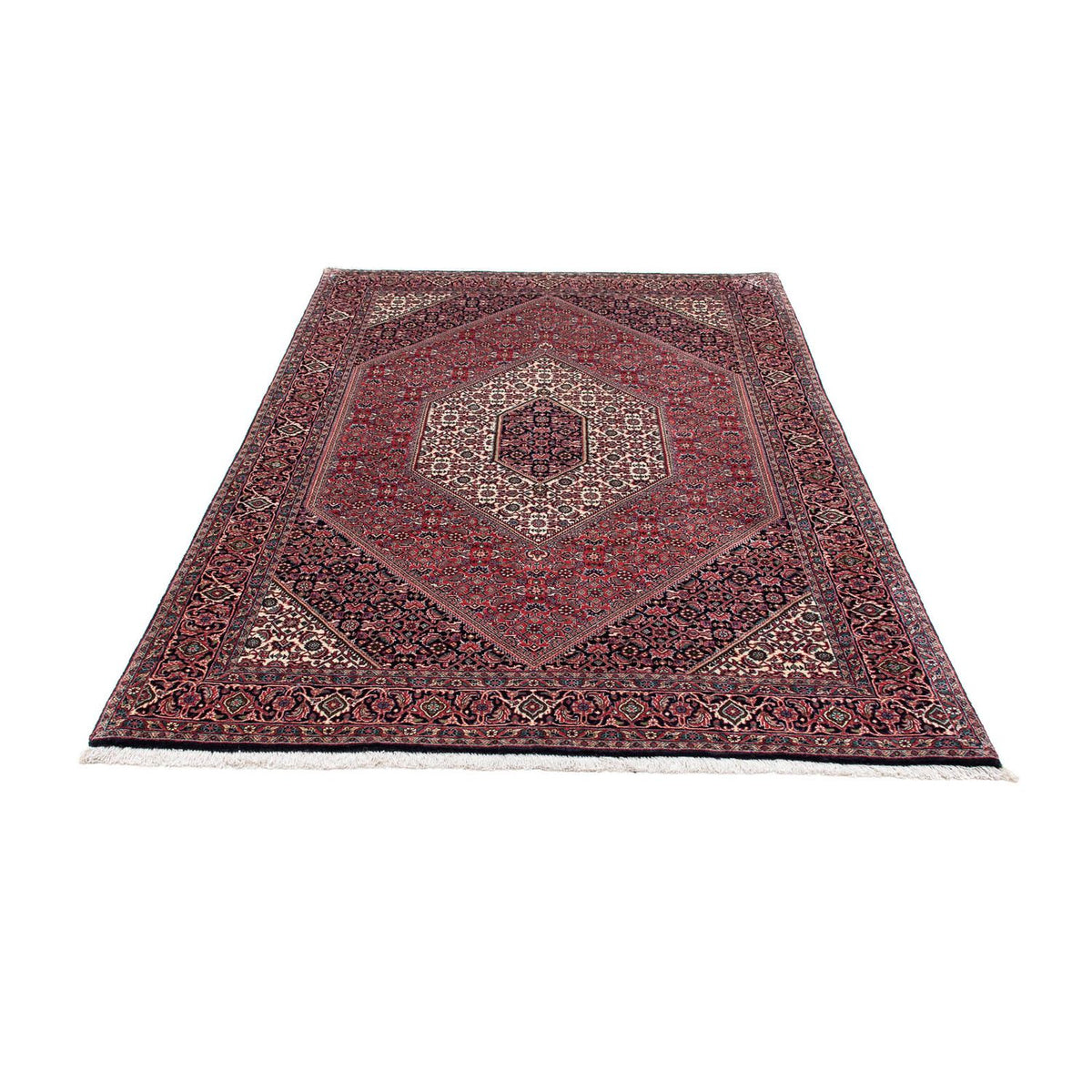 Alfombra persa - Bidjar - 204 x 131 cm - rojo claro