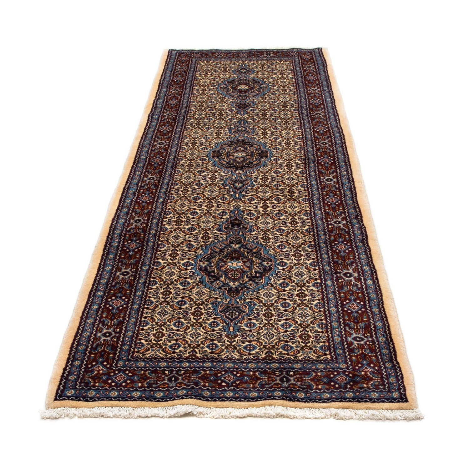Alfombra de pasillo Alfombra persa - Clásica - 287 x 82 cm - beige