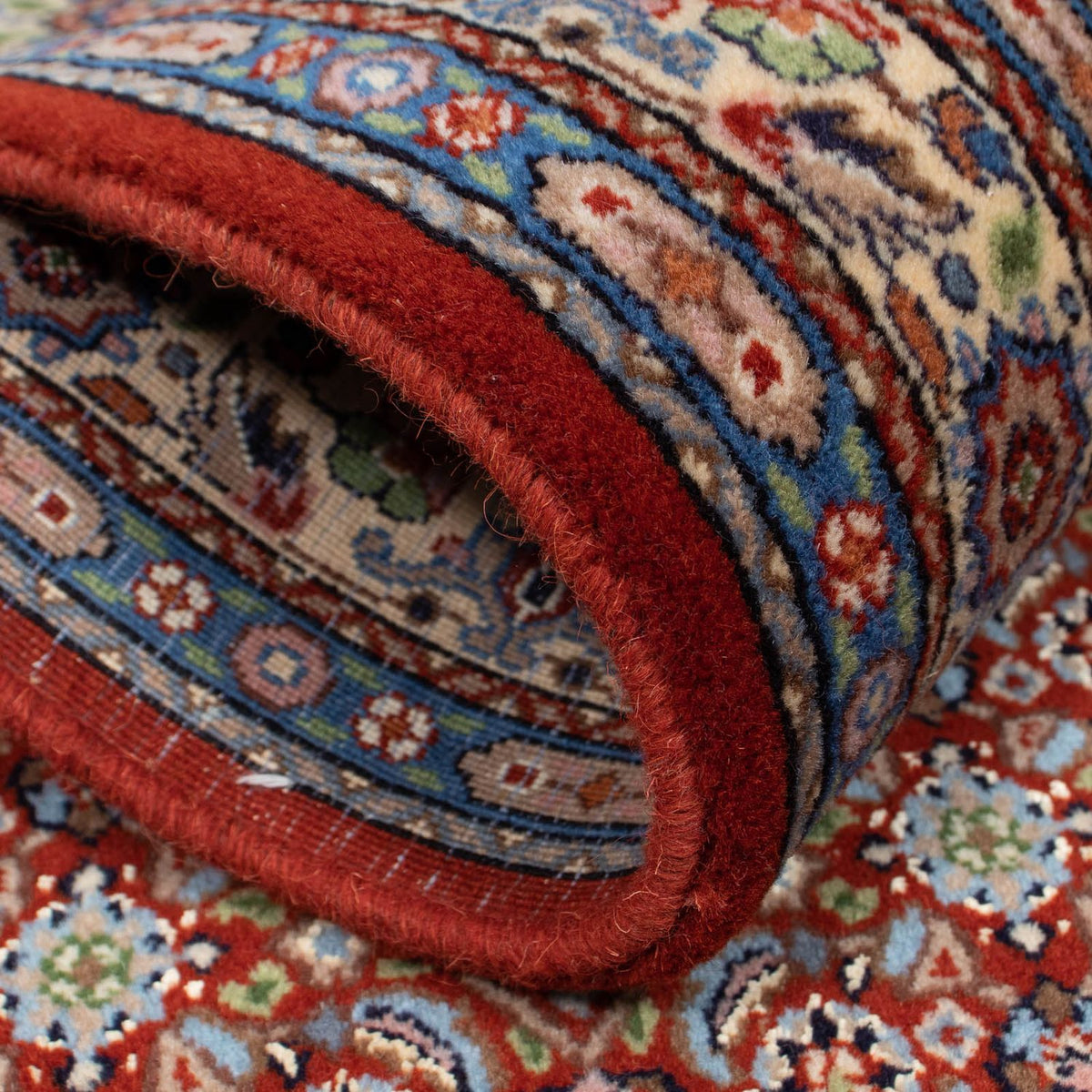 Alfombra persa - Clásica - 127 x 81 cm - rojo oscuro