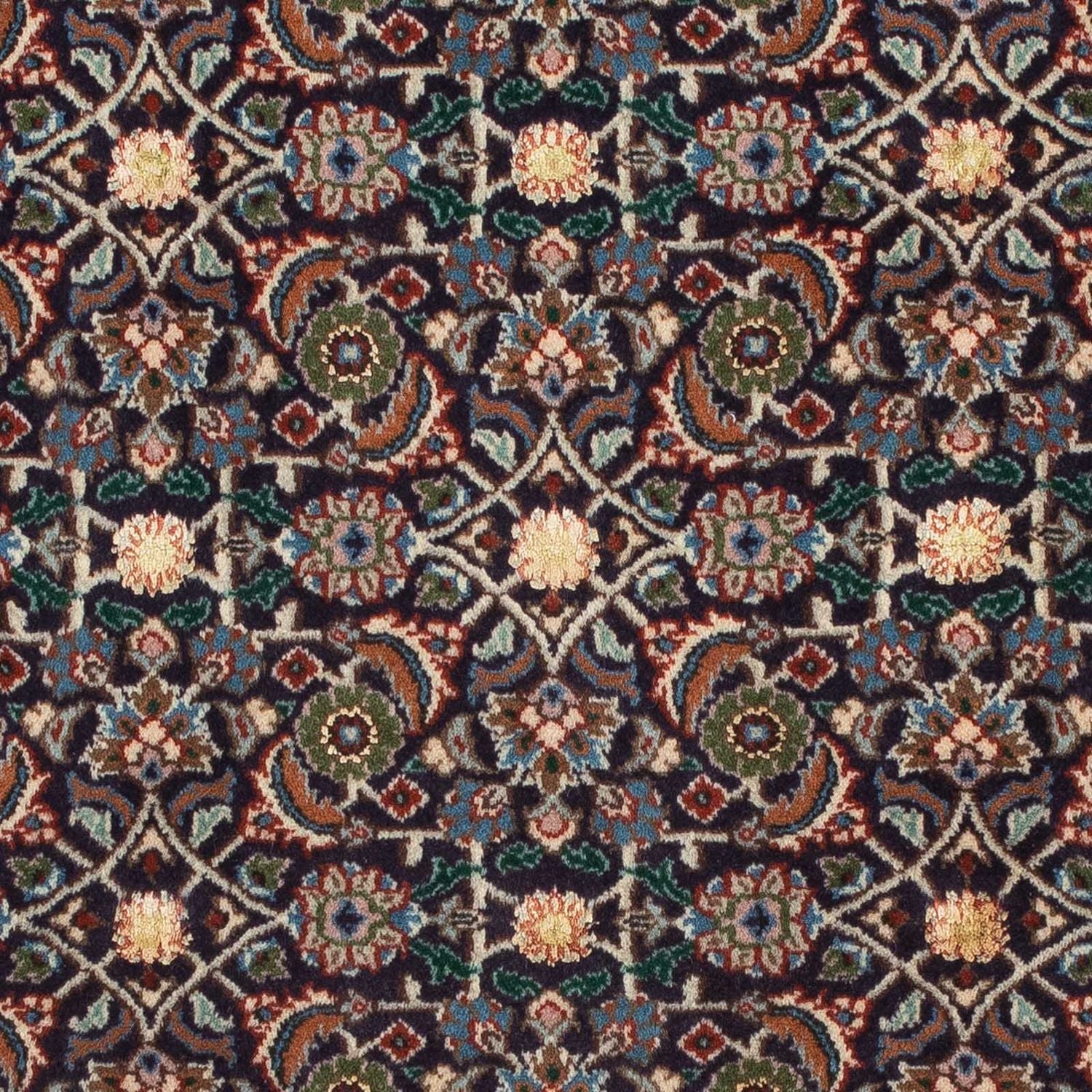 Alfombra persa - Clásica cuadrado  - 104 x 101 cm - azul oscuro