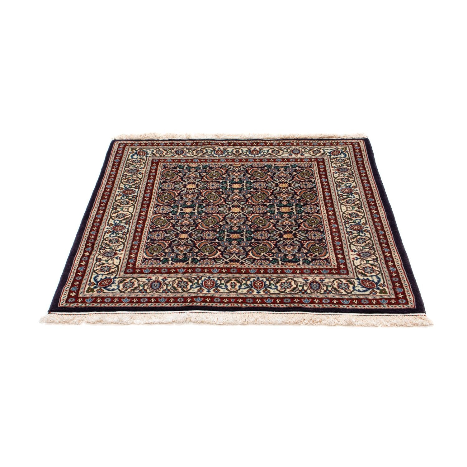 Alfombra persa - Clásica cuadrado  - 104 x 101 cm - azul oscuro