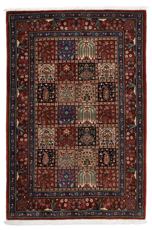 Alfombra persa - Clásica - 156 x 102 cm - rojo oscuro