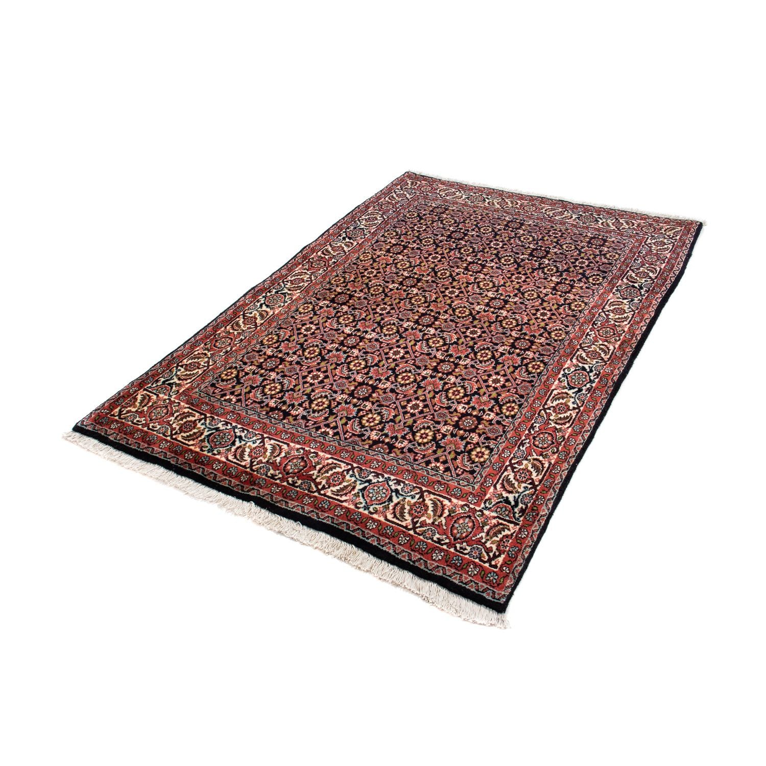 Alfombra persa - Bidjar - 158 x 110 cm - azul oscuro