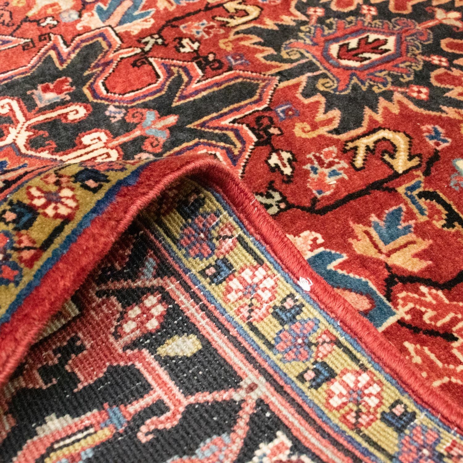 Alfombra persa - Nómada - 195 x 140 cm - rojo