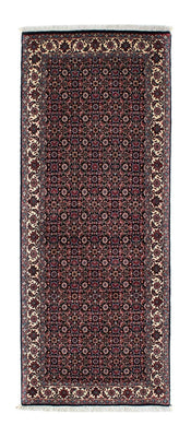 Alfombra de pasillo Alfombra persa - Bidjar - 194 x 72 cm - azul oscuro