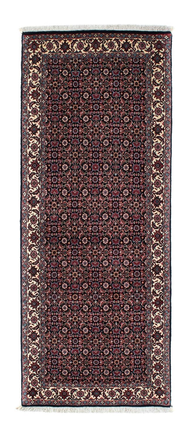 Alfombra de pasillo Alfombra persa - Bidjar - 194 x 72 cm - azul oscuro
