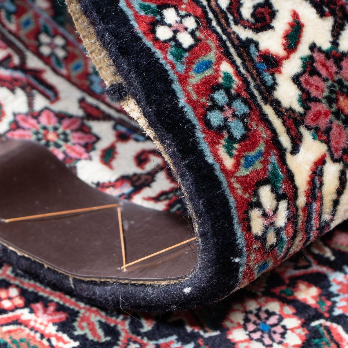 Alfombra de pasillo Alfombra persa - Bidjar - 194 x 72 cm - azul oscuro