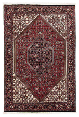 Alfombra persa - Bidjar - 177 x 112 cm - rojo oscuro