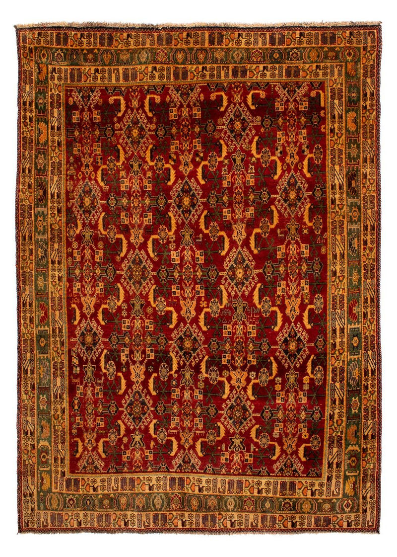 Alfombra persa - Nómada - 288 x 200 cm - rojo oscuro