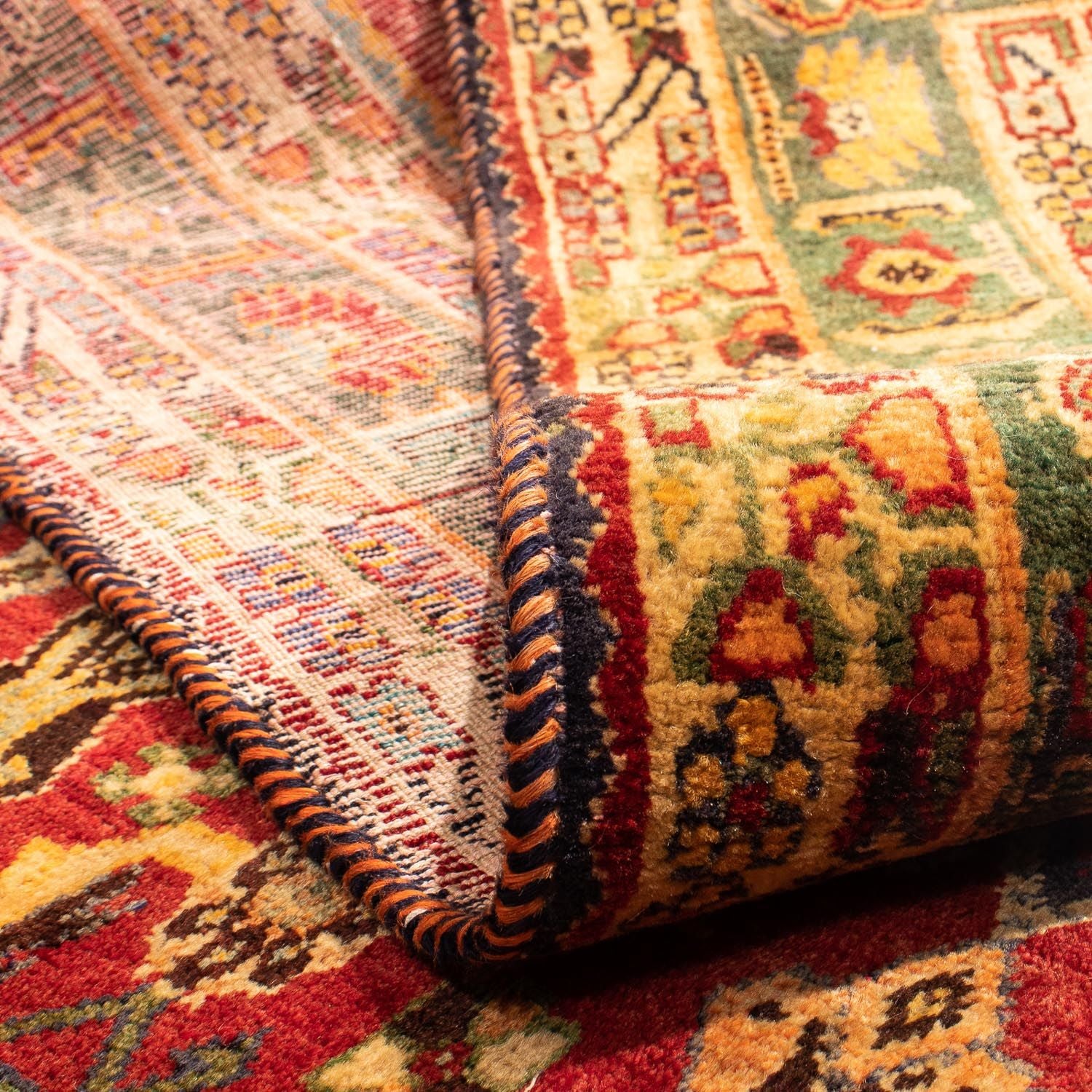 Alfombra persa - Nómada - 288 x 200 cm - rojo oscuro