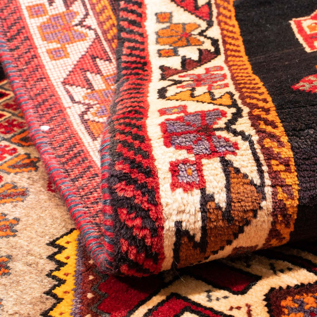 Alfombra persa - Nómada - 160 x 110 cm - marrón claro