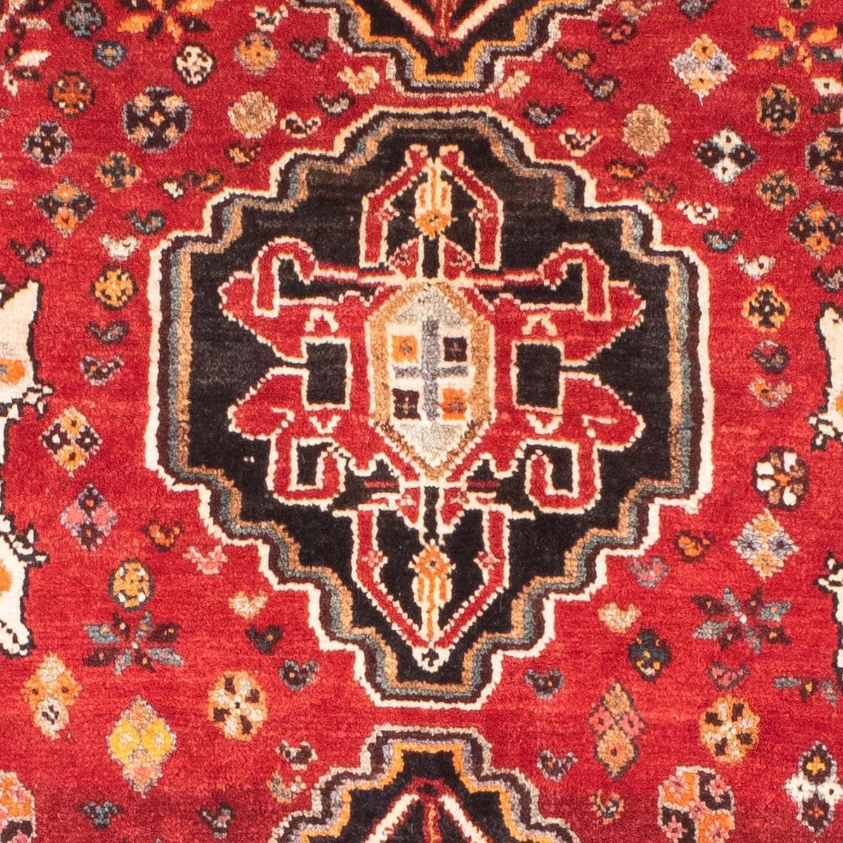 Alfombra persa - Nómada - 148 x 81 cm - rojo oscuro