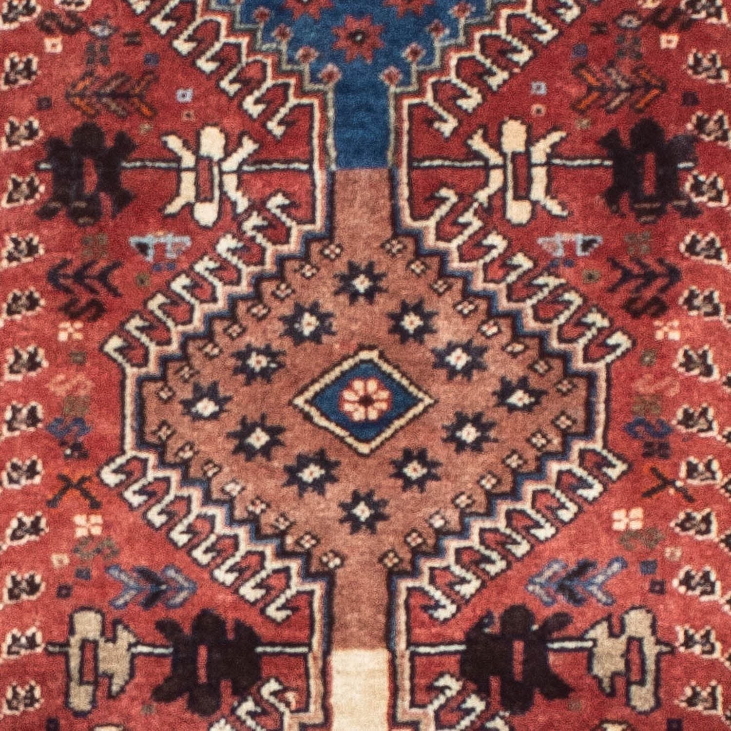 Alfombra persa - Nómada - 153 x 70 cm - rojo claro