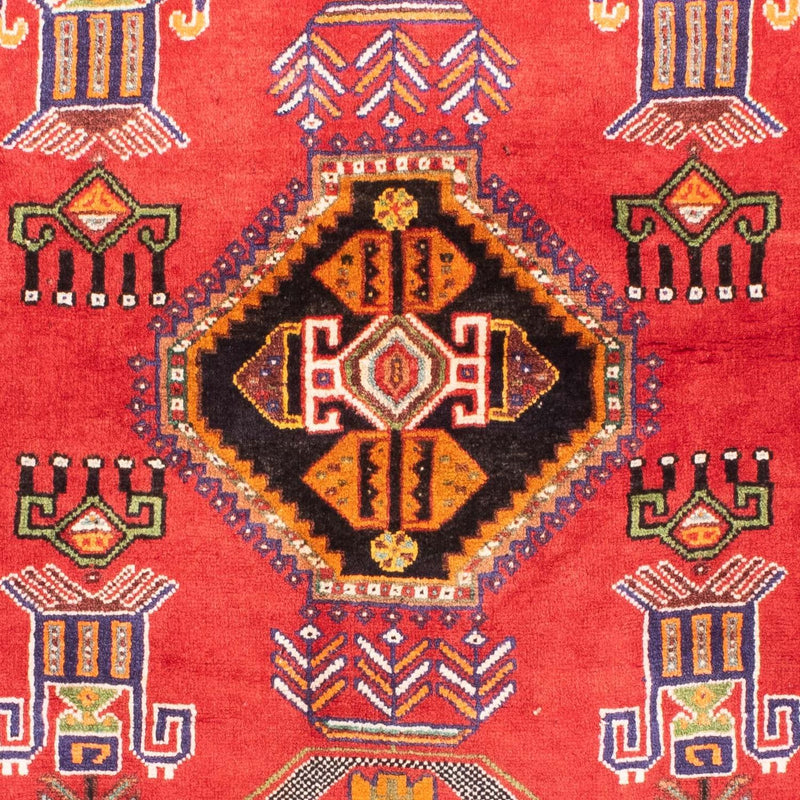 Alfombra persa - Nómada - 165 x 118 cm - rojo oscuro