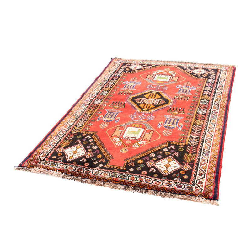 Alfombra persa - Nómada - 165 x 118 cm - rojo oscuro