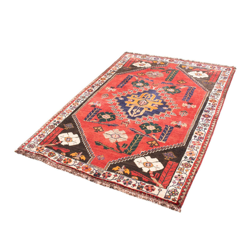Alfombra persa - Nómada - 160 x 110 cm - rojo oscuro
