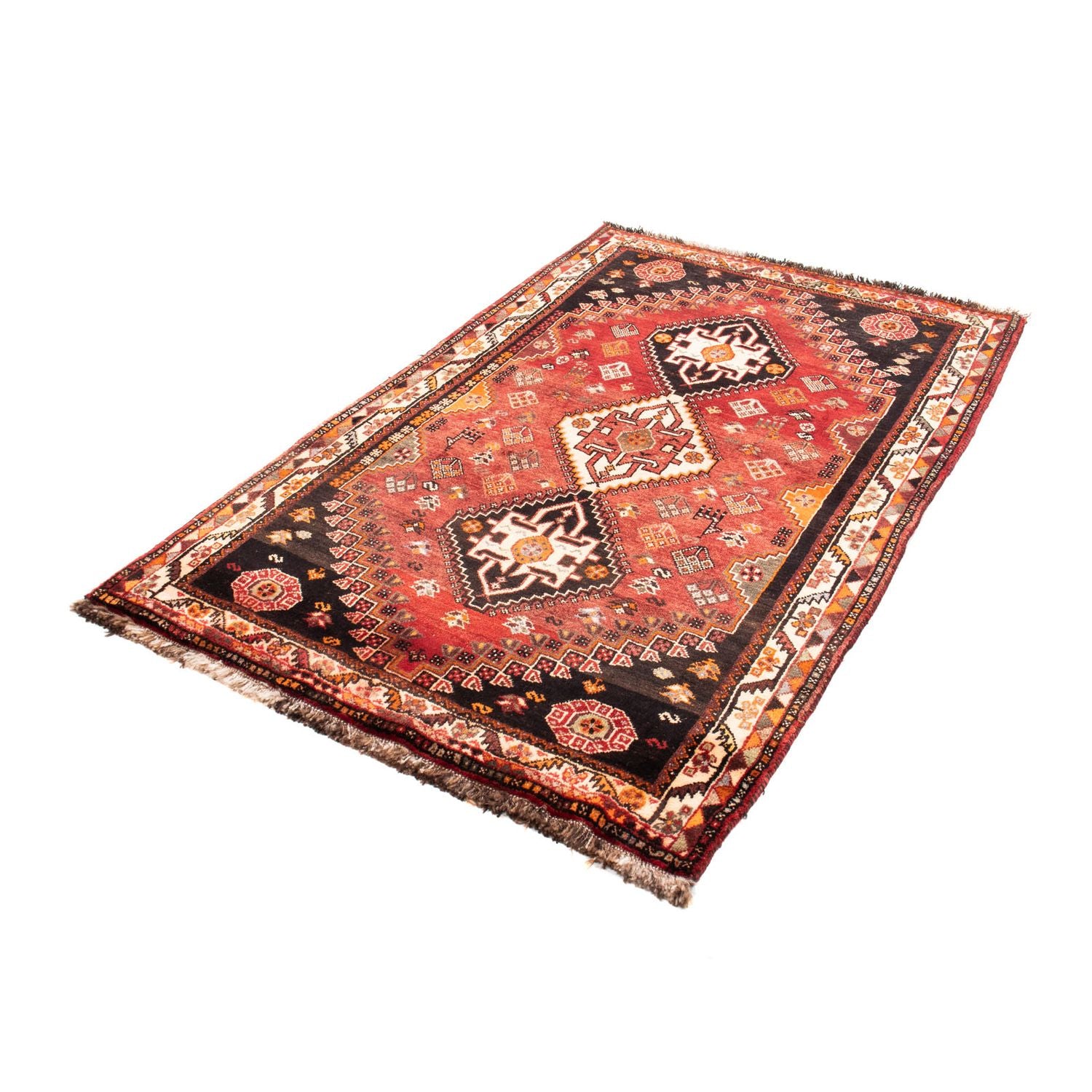 Alfombra persa - Nómada - 176 x 107 cm - rojo oscuro