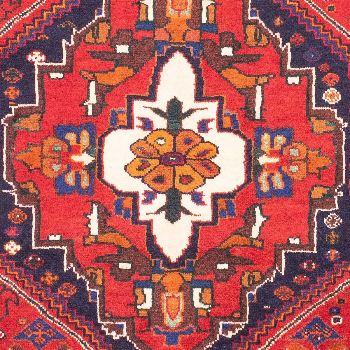 Alfombra persa - Nómada - 158 x 106 cm - rojo oscuro