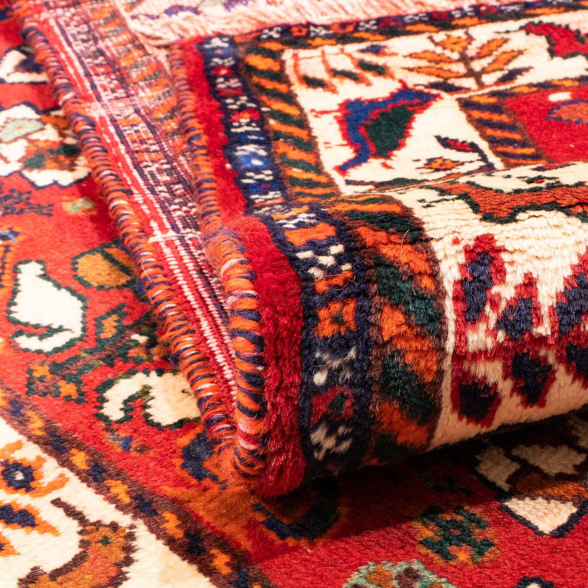 Alfombra persa - Nómada - 158 x 106 cm - rojo oscuro