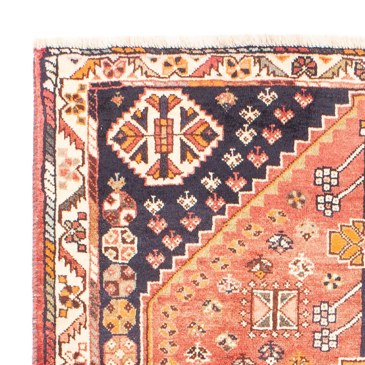 Alfombra persa - Nómada - 156 x 110 cm - rojo claro