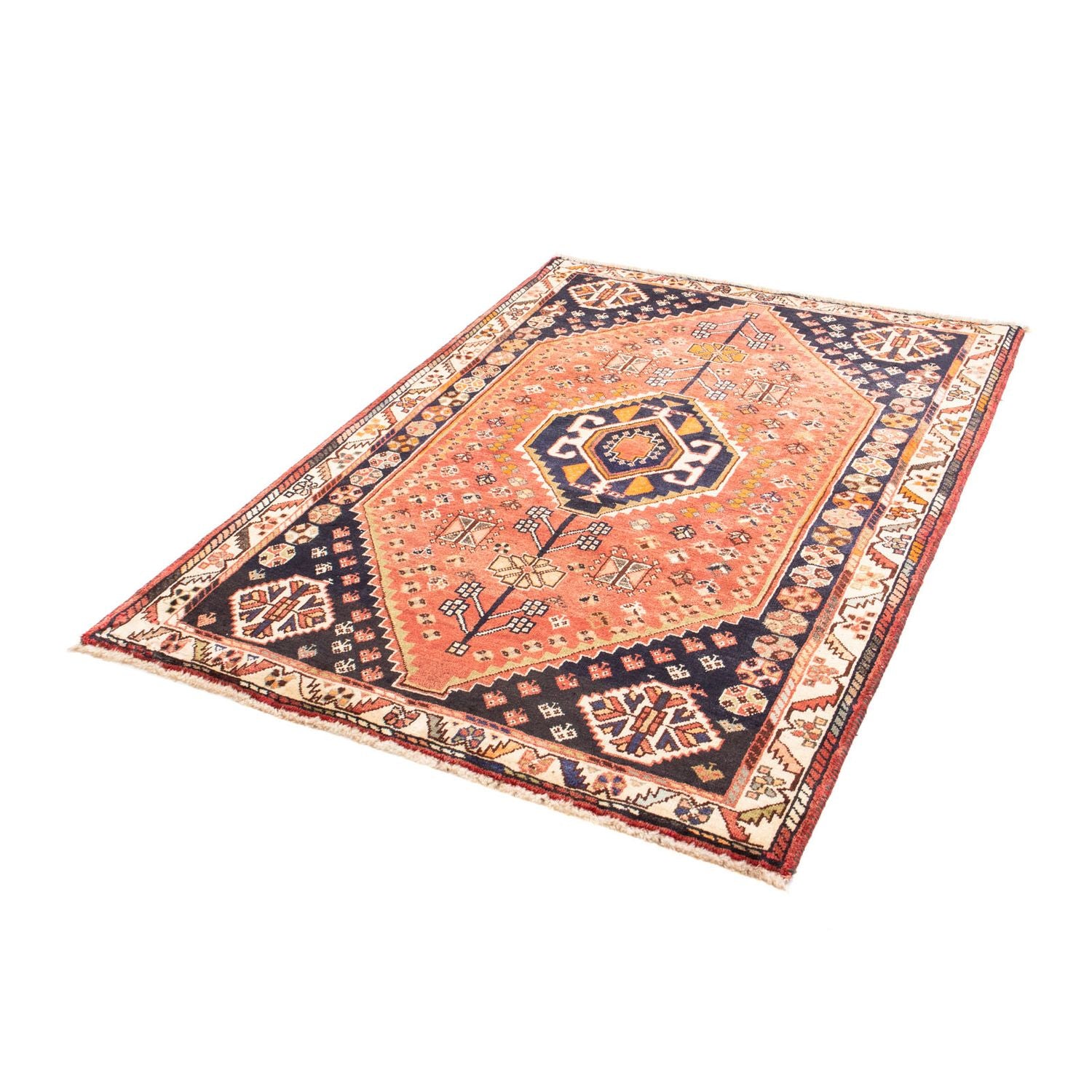 Alfombra persa - Nómada - 156 x 110 cm - rojo claro