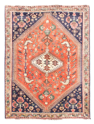Alfombra persa - Nómada - 148 x 108 cm - rojo claro