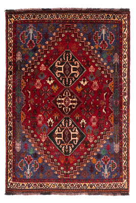 Alfombra persa - Nómada - 163 x 111 cm - rojo oscuro
