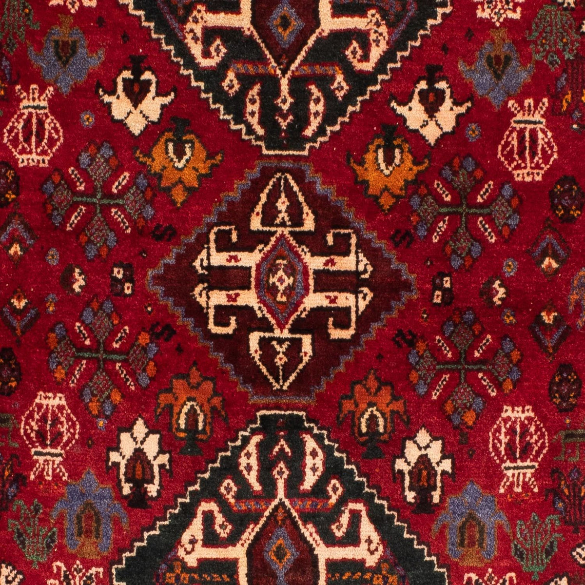 Alfombra persa - Nómada - 163 x 111 cm - rojo oscuro