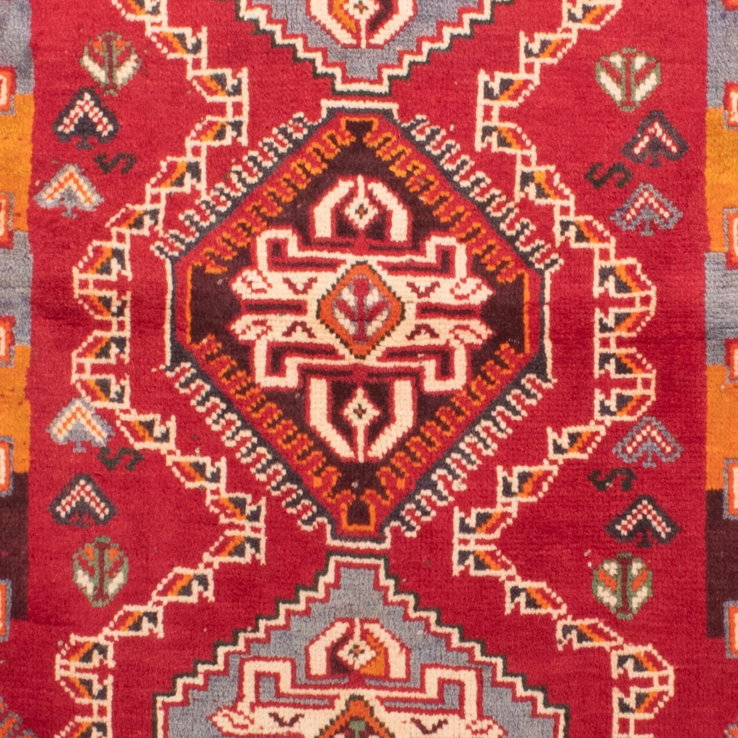 Alfombra persa - Nómada - 155 x 105 cm - rojo oscuro