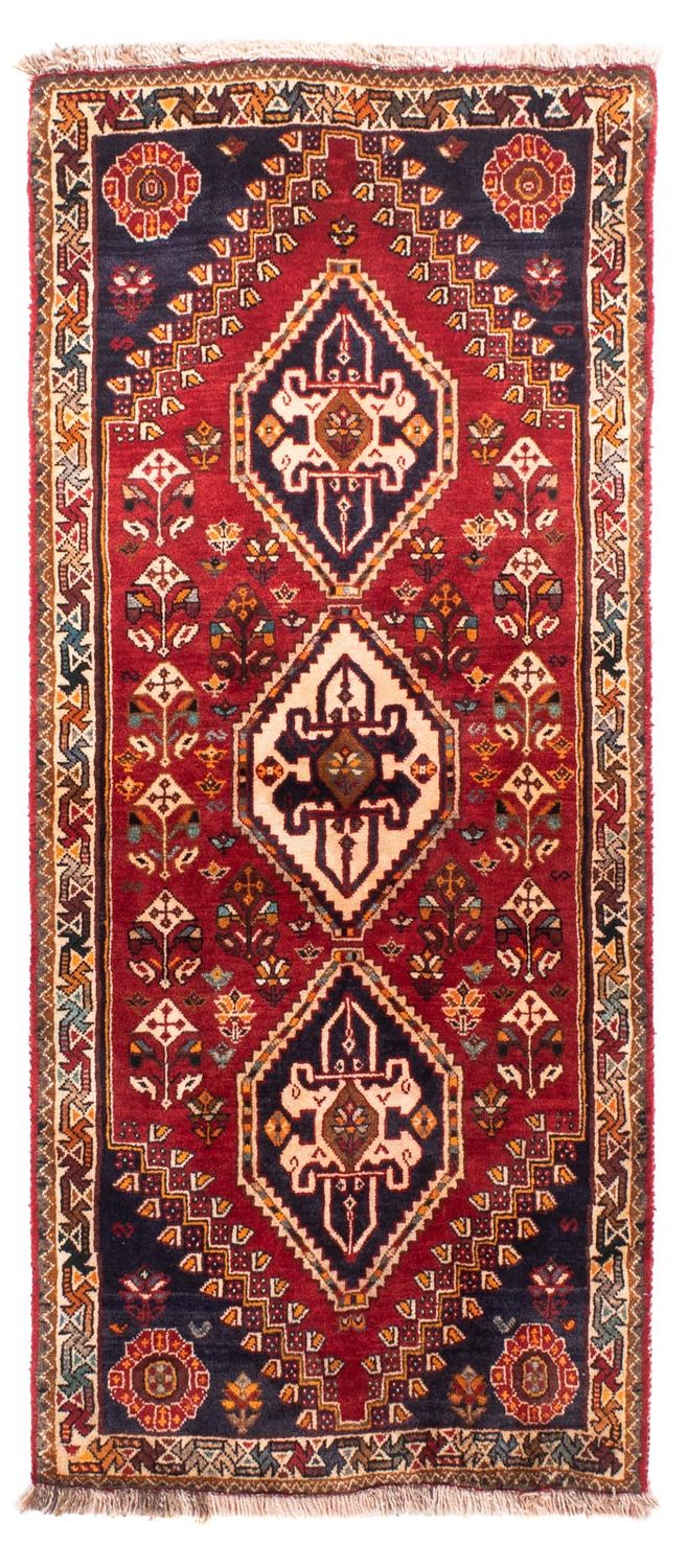Alfombra de pasillo Alfombra persa - Nómada - 170 x 73 cm - rojo oscuro