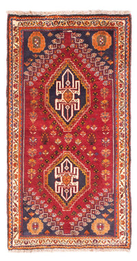 Alfombra persa - Nómada - 156 x 83 cm - rojo oscuro