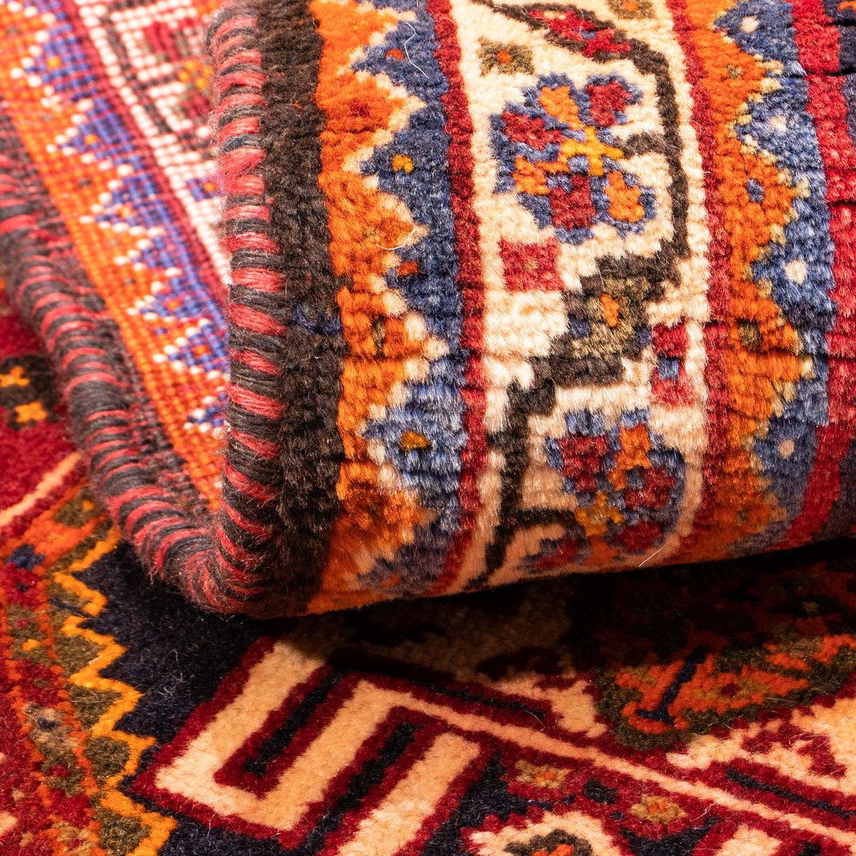 Alfombra persa - Nómada - 156 x 83 cm - rojo oscuro