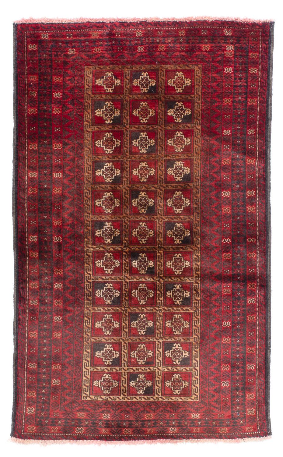 Alfombra Belutsch - 150 x 97 cm - rojo oscuro