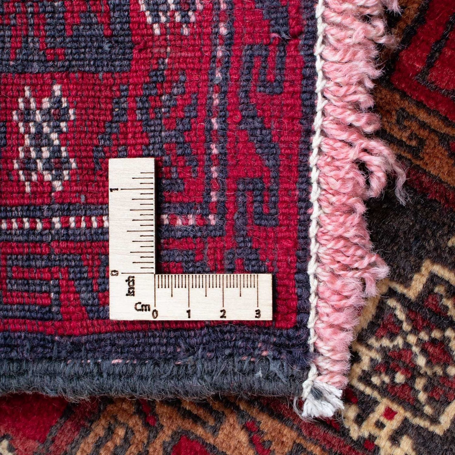 Alfombra Belutsch - 150 x 97 cm - rojo oscuro